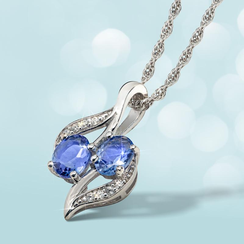 Tanzanite Infinity Pendant